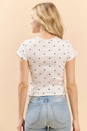 Short Sleeve Printed Baby Tee