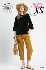 Ribbed Knit Oversized Top
