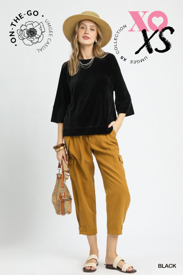 Ribbed Knit Oversized Top