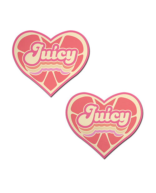 Pastease Premium Retro Heart Juicy - Pink Grapefruit O/s