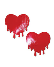 Pastease Faux Leather Melty Heart - Red