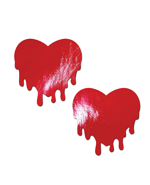 Pastease Faux Leather Melty Heart - Red