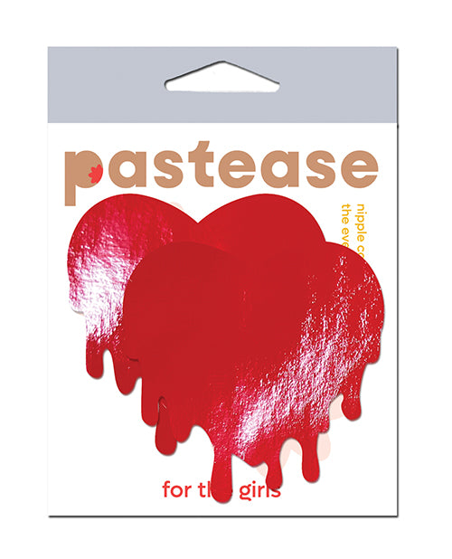 Pastease Faux Leather Melty Heart - Red