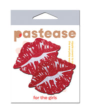 Pastease Premium Sparkle Kissing Lips - Red