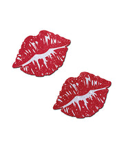 Pastease Premium Sparkle Kissing Lips - Red