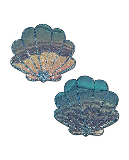 Pastease Opalescent Mermaid Shells - Seafoam Blue