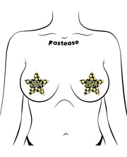 Pastease 2024 New Year Star - Black/gold O/s