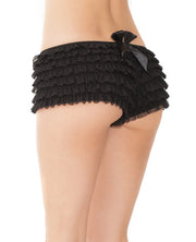 Ruffle Shorts With Back Bow Detail