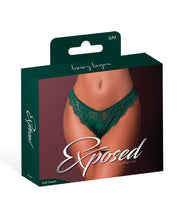 Evermore Split Crotch Panty - Emerald S/M