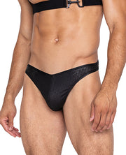 Master Thong With Contoured Pouch Black