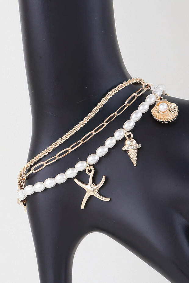 At The Beach Multi Charm Bracelet