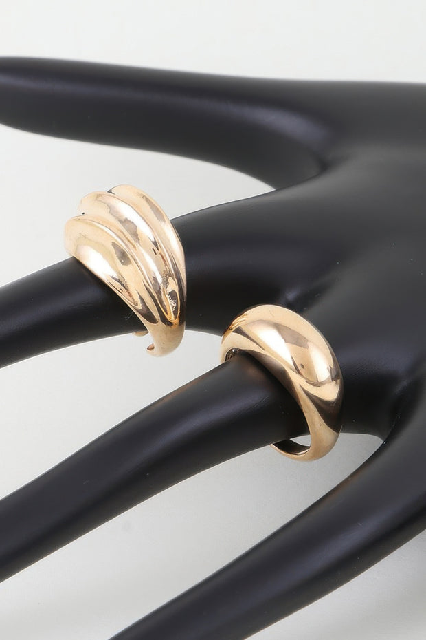 Shiny Swirl Duo Rings