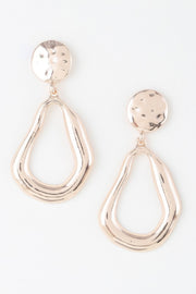 Abstract Shiny Teardrop Earrings