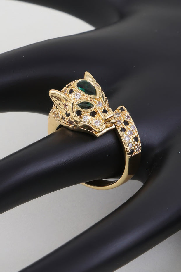 Jeweled Jaguar Wrap Ring