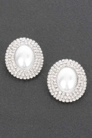 Faux Pearl Stud Earring