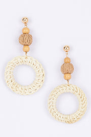 Round Bamboo Earring