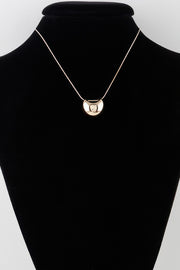 Grooved Pendant Necklace