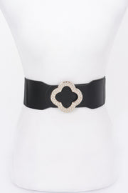 Faux Leather Metal Buckle Stretch Plus Size Belt