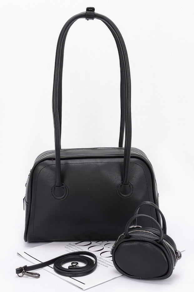 Faux Leather Sport Bag