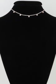 Minimal Rhinestone Choker Necklace