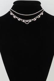 Bejeweled Curtain Drop Ballgown Necklace