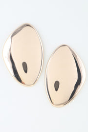 Modern Abstract Plate Stud Earrings