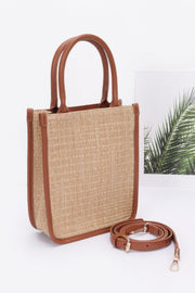 Faux Straw Tote Bag