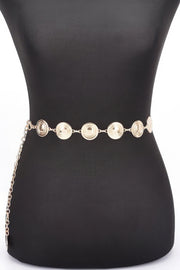 Round Metal Chain Belt