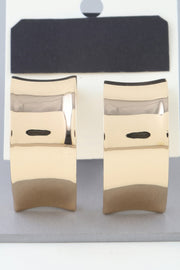 Shiny Open Hoop Earrings