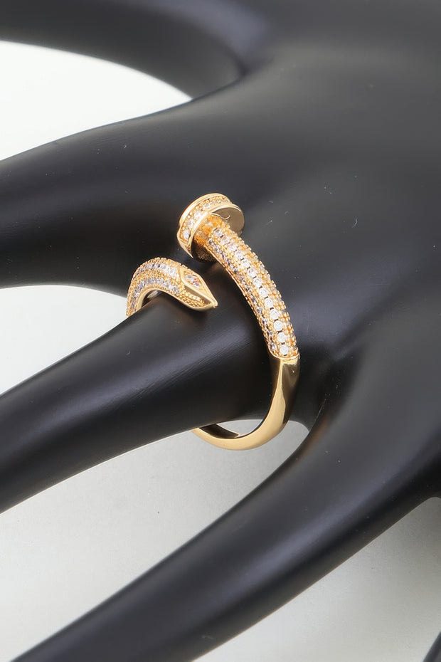 Bejeweled Nail Wrap Ring