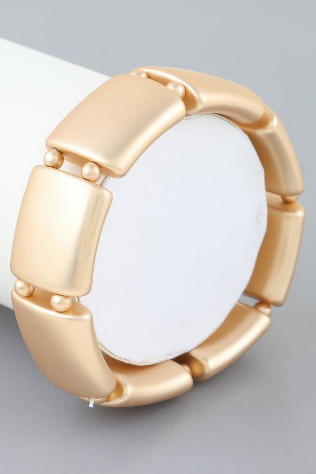 Polished Cubic Cuff Bracelet