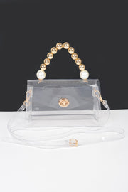 Transparent Ccb Handle Flap Clutch