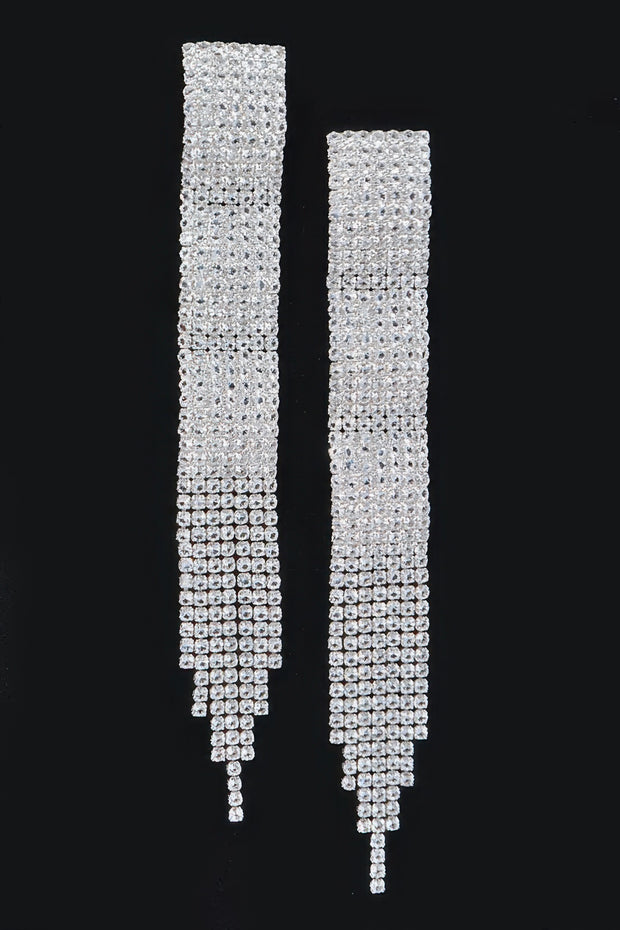 Rhinestone Fringe Earring
