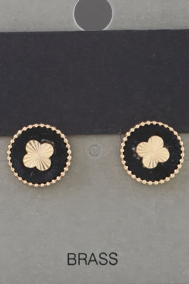 Inside Out Clover Stud Earrings