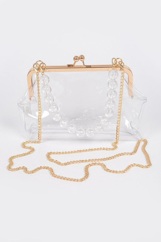 Vintage Clasp Pvc Clutch
