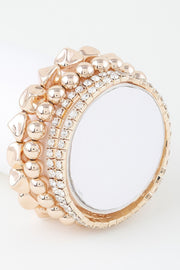 Multi Rhinestone Beaded Bracelet
