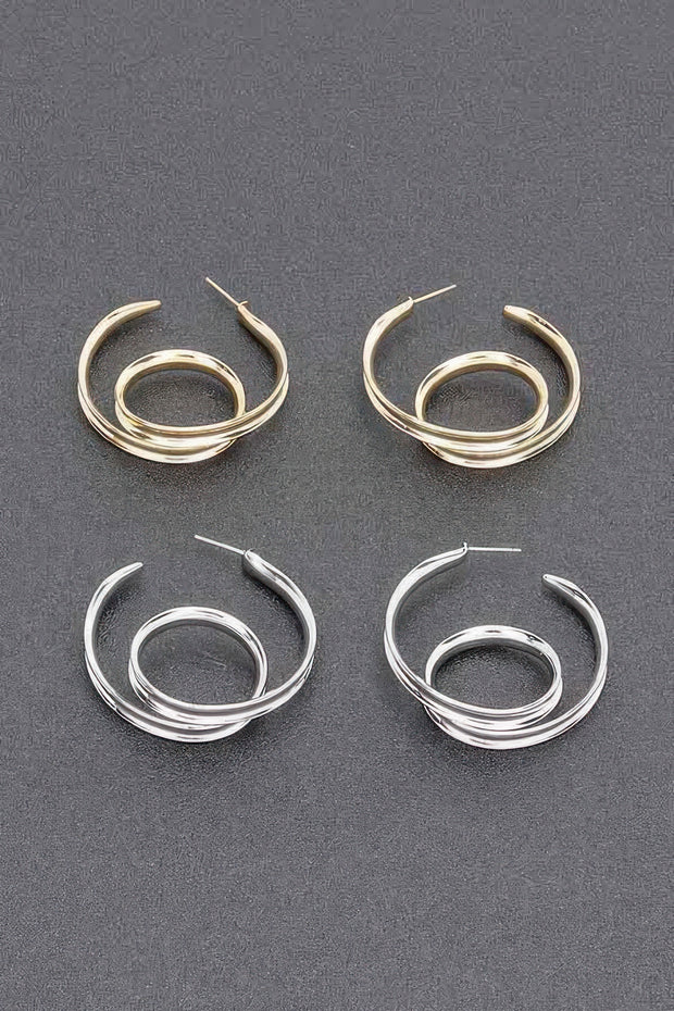 Gold Plated Metal Earring
