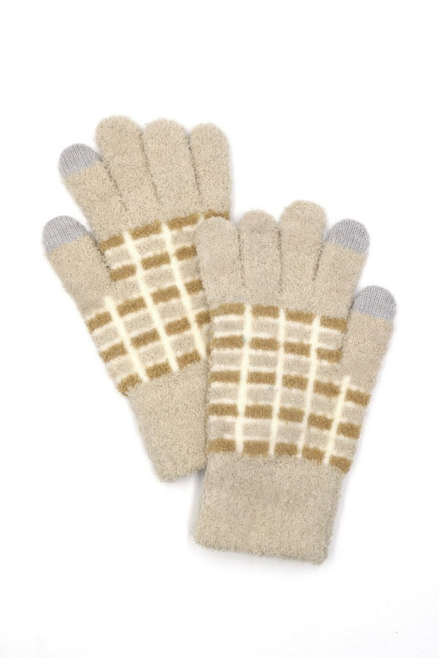 Cozy Color Blocked Smart Winter Gloves