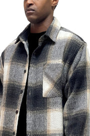 Mens Flannel Shirt Jacket Shacket