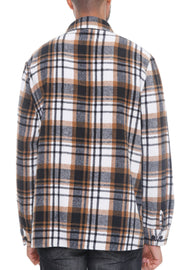 Mens Checkered Soft Flannel Shacket