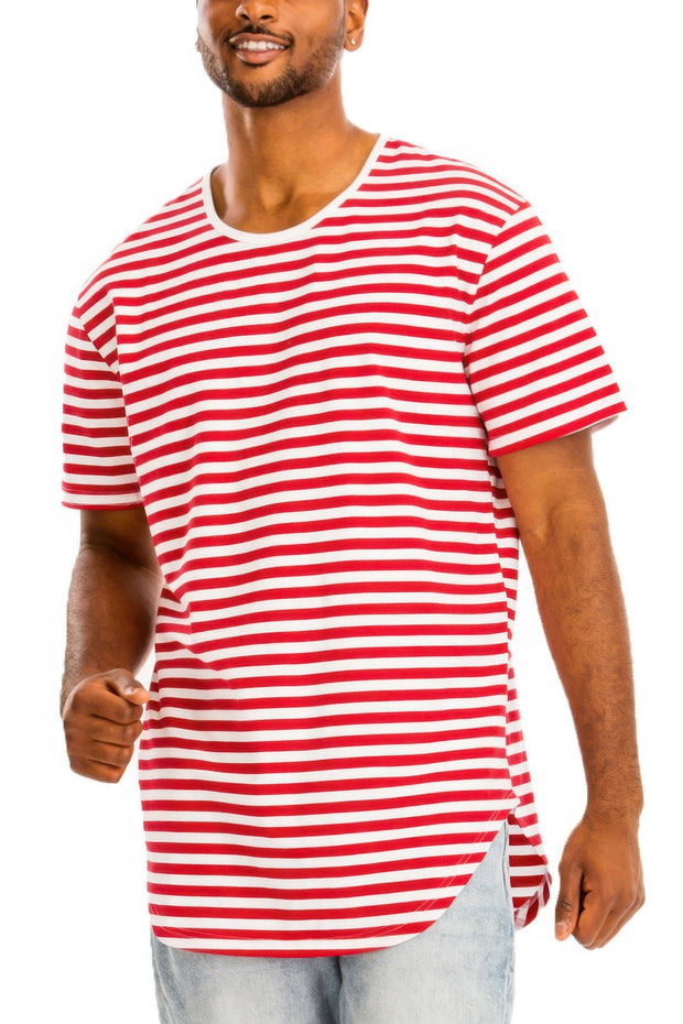 Striped Elongated T-shirt