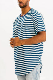 Striped Elongated T-shirt