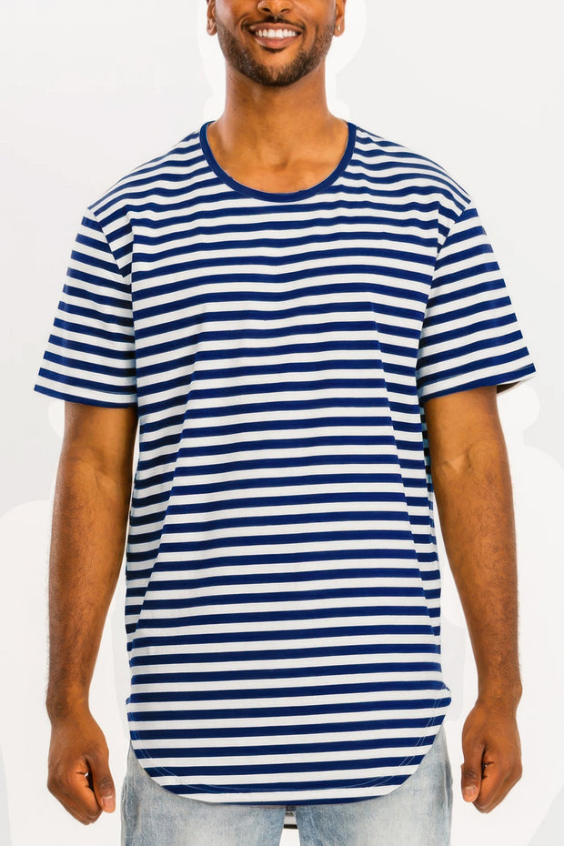 Striped Elongated T-shirt