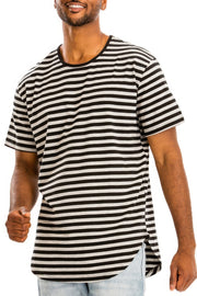 Striped Elongated T-shirt