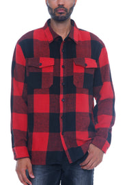 Mens Checkered Soft Flannel Shacket