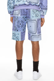 Mens Paisley Bandana Print Shorts