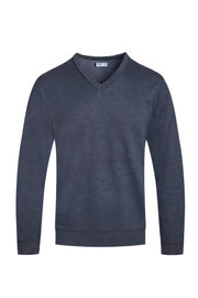 Solid V-neck Sweater