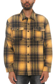 Mens Checkered Soft Flannel Shacket