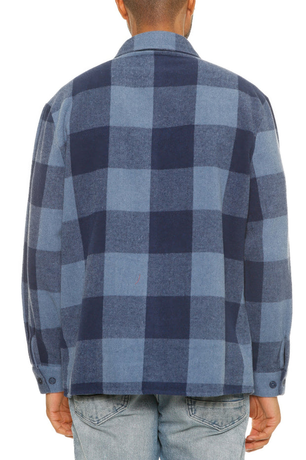 Mens Checkered Soft Flannel Shacket