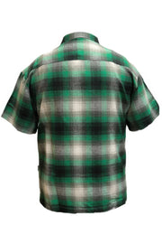 Mens Plaid Short Sleeve Flannel